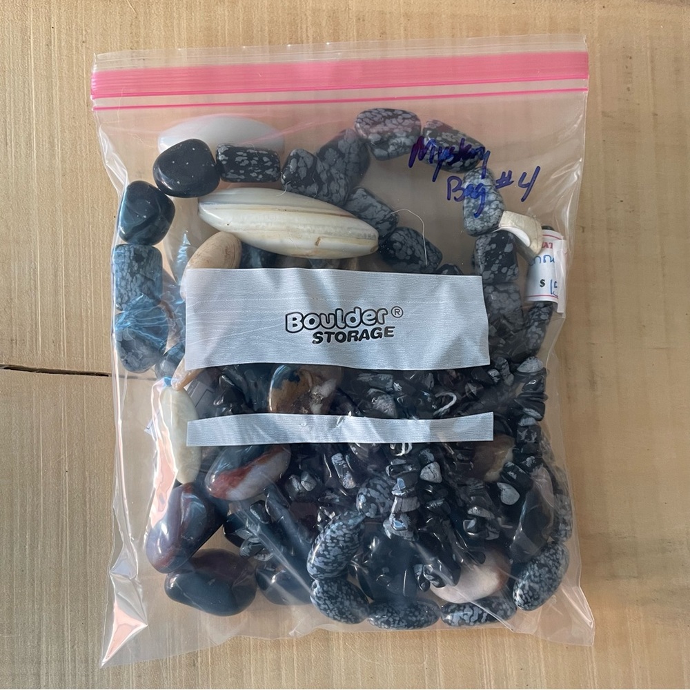 Mystery Bag #4 Stone Beads Crafting Jewelry Making Multicolor Neutrals - Picture 2 of 3